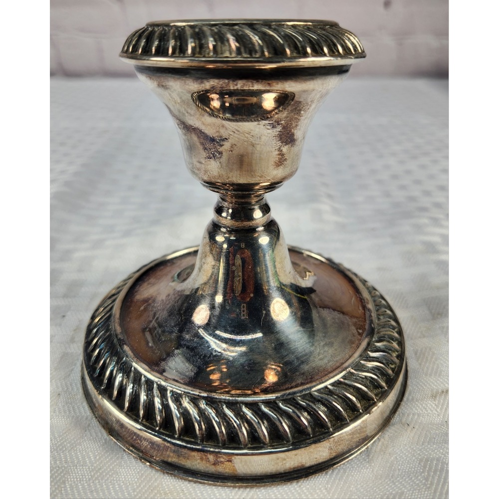 Vintage Wallace E.P On Copper Candlestick Holder